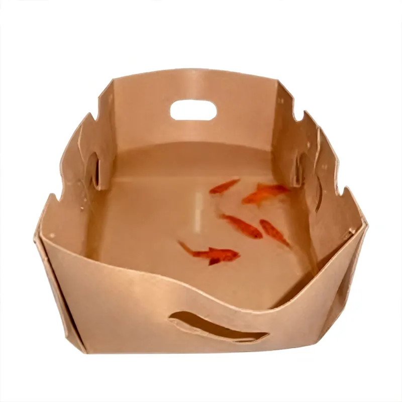 Картонени опаковки с восъчно покритие от морски дарове